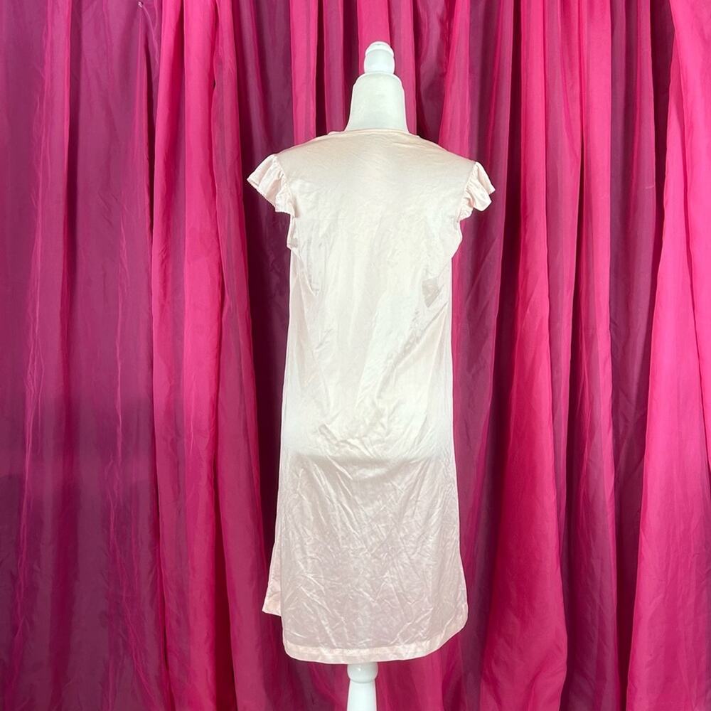 Vintage JC Penneys pale pink midi slip nightgown, size med‎ - Picture 2 of 6